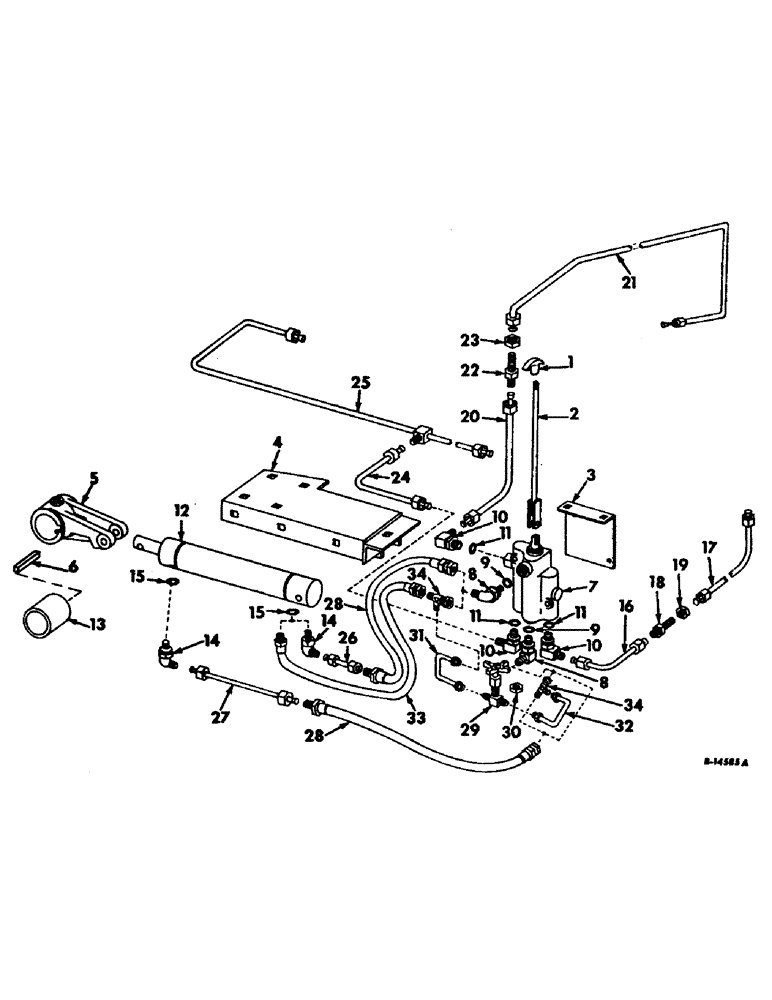 Схема запчастей Case IH 915 - (H-08) - CONTROLS, OPERATORS DECK LADDER LIFT CONTROL Controls