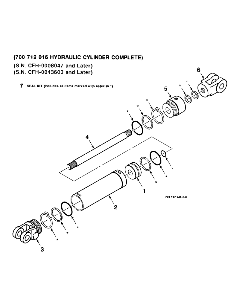 Схема запчастей Case IH 8370 - (8-26) - MASTER CYLINDER, HYDRAULIC, HEADER LIFT ASSEMBLY (08) - HYDRAULICS