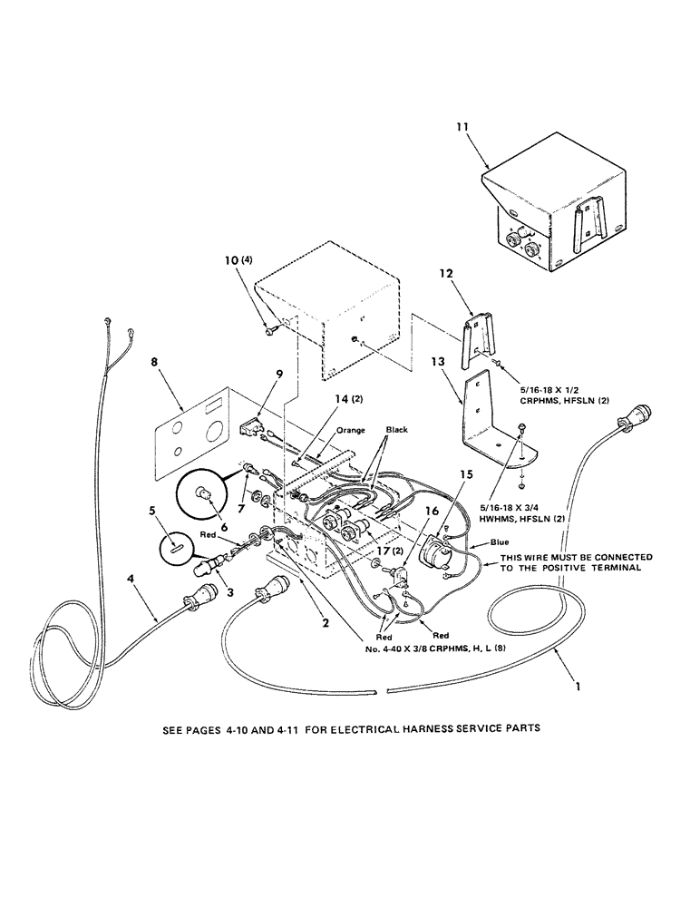 Схема запчастей Case IH 8430 - (4-04) - MONITOR BOX ASSEMBLY, (700120396 MONITOR BOX ASSEMBLY (06) - ELECTRICAL