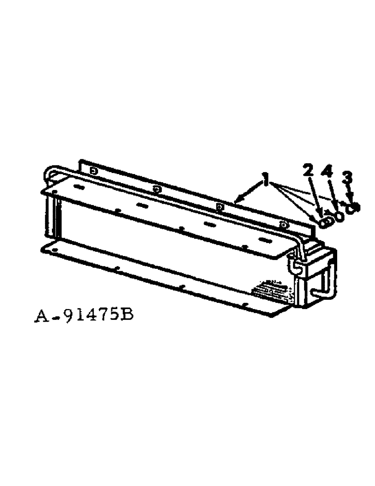 Схема запчастей Case IH 815 - (A-05) - CHASSIS, RADIATOR AND SHEET METAL, OIL COOLER Chassis, Radiator & Sheet Metal