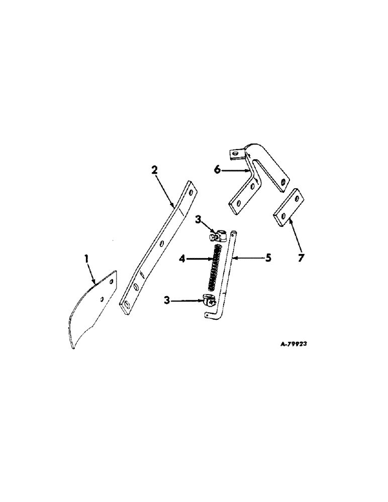 Схема запчастей Case IH 455 - (G-13) - BLADE COVERING ATTACHMENT, WIDE, 1965 AND SINCE, ONE PER ROW 