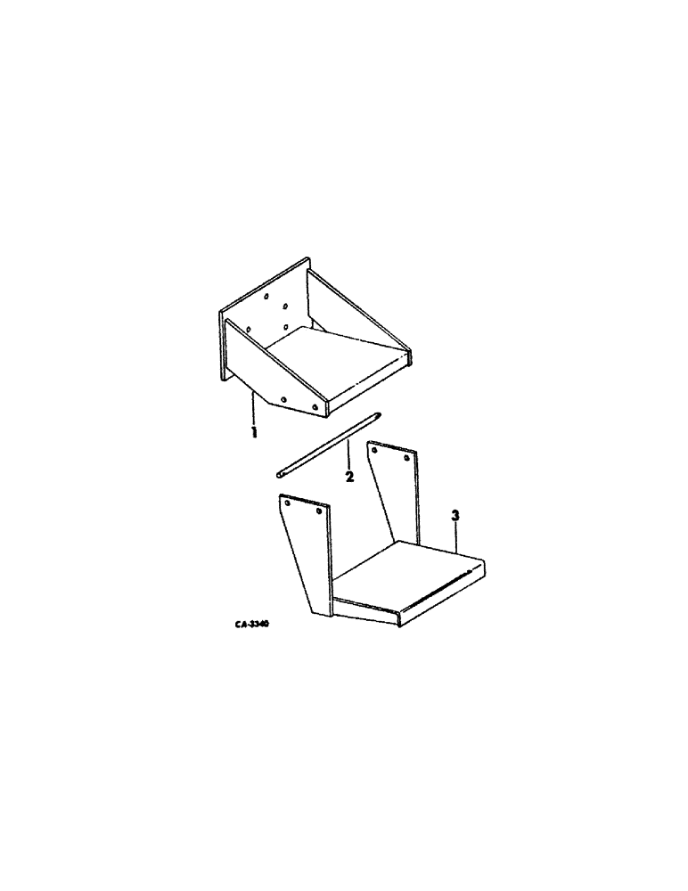 Схема запчастей Case IH 500 - (B-60) - STEP ATTACHMENT, 4, 6 AND 8 ROW 