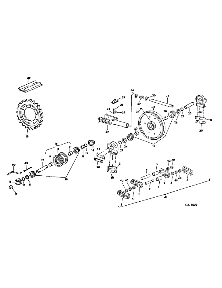 Схема запчастей Case IH 915 - (15-2) - WHEELS AND TRACTION, TRACK, TRACK ROLLERS IDLER ROLLER, CHAIN AND SHOE Wheels & Traction