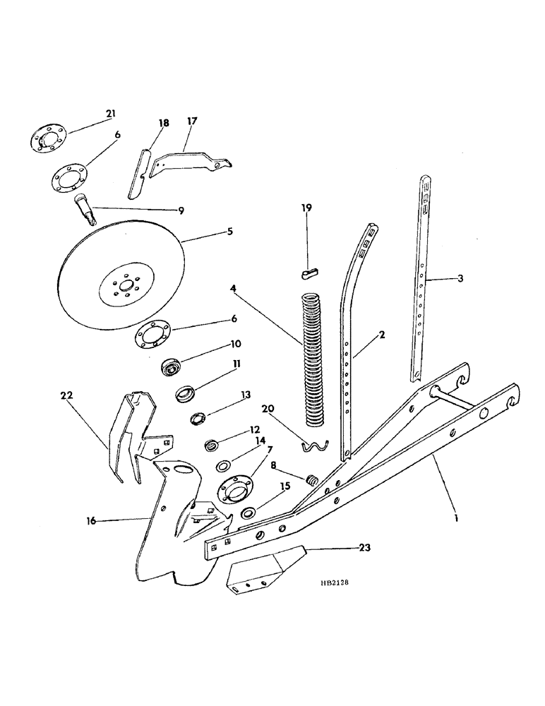 Схема запчастей Case IH 510 - (A-56) - SINGLE DISK FURROW OPENERS, SEALED BALL BEARING STEEL BOOT TYPE, MACHINES 1975 SEASON AND SINCE 