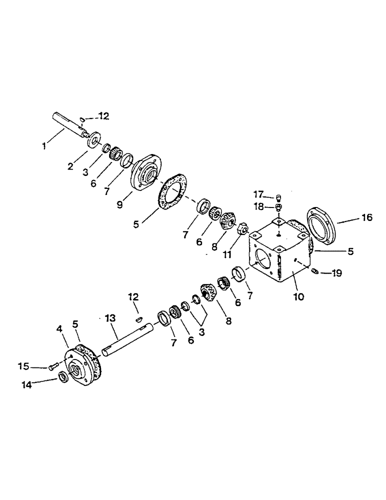 Схема запчастей Case IH 1600 - (13) - 100908 GEARBOX PARTS 