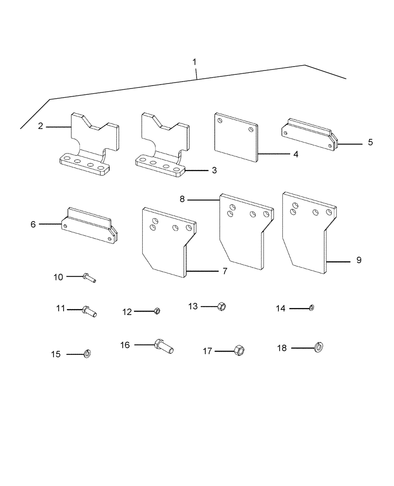 Схема запчастей Case IH 716419026 - (010[A]) - AUB182313 UP STOP KIT FOR TURF TIRES, 41X14-20 REAR & 27X10.5-15 FRONT 