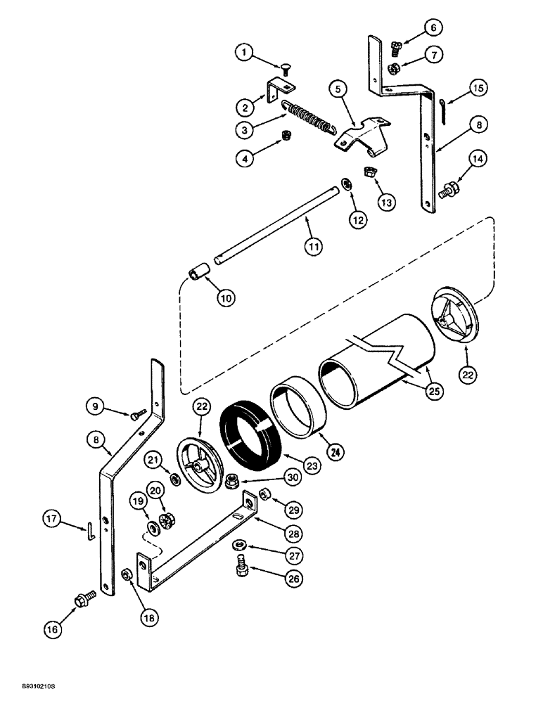 Схема запчастей Case IH 955 - (9C-24) - SEED MODULE CUTOFF WHEEL, ALL RIGID AND VERTICAL FOLD, 6/11 ROW AND 8/15 ROW SOLID ROW CROP (09) - CHASSIS/ATTACHMENTS