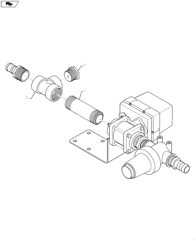 Схема запчастей Case IH 4420 - (11-005) - TEE VALVE GROUP, LEFT BOOM, FENCE ROW Options