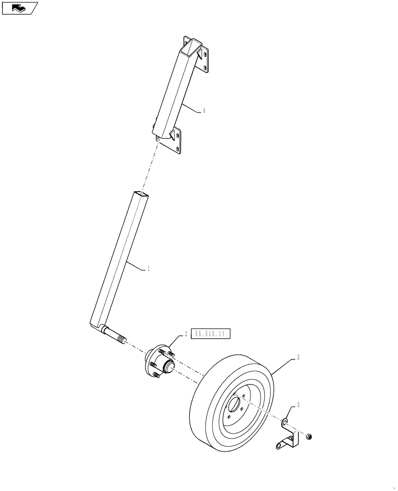 Схема запчастей Case IH 4430 - (55.515.13) - AUTOBOOM WHEEL ASSEMBLY, 120’ BOOM (55) - ELECTRICAL SYSTEMS