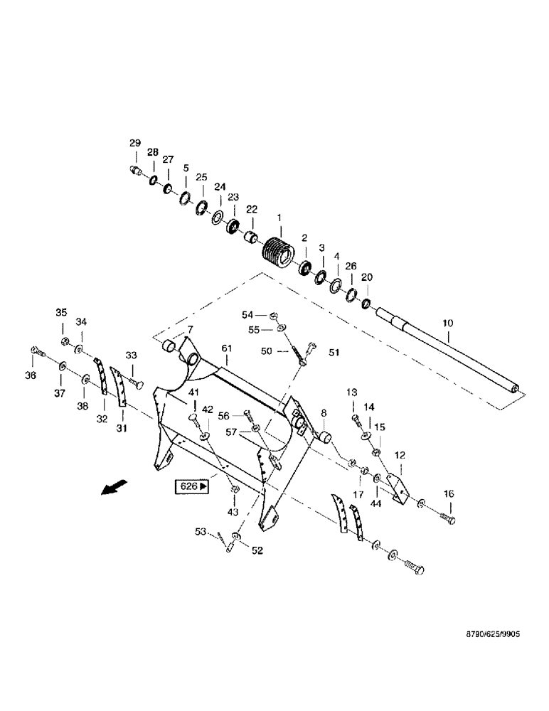 Схема запчастей Case IH 8790 - (138) - SPOUT BLOWER, GRASS DUCT (70) - EJECTION