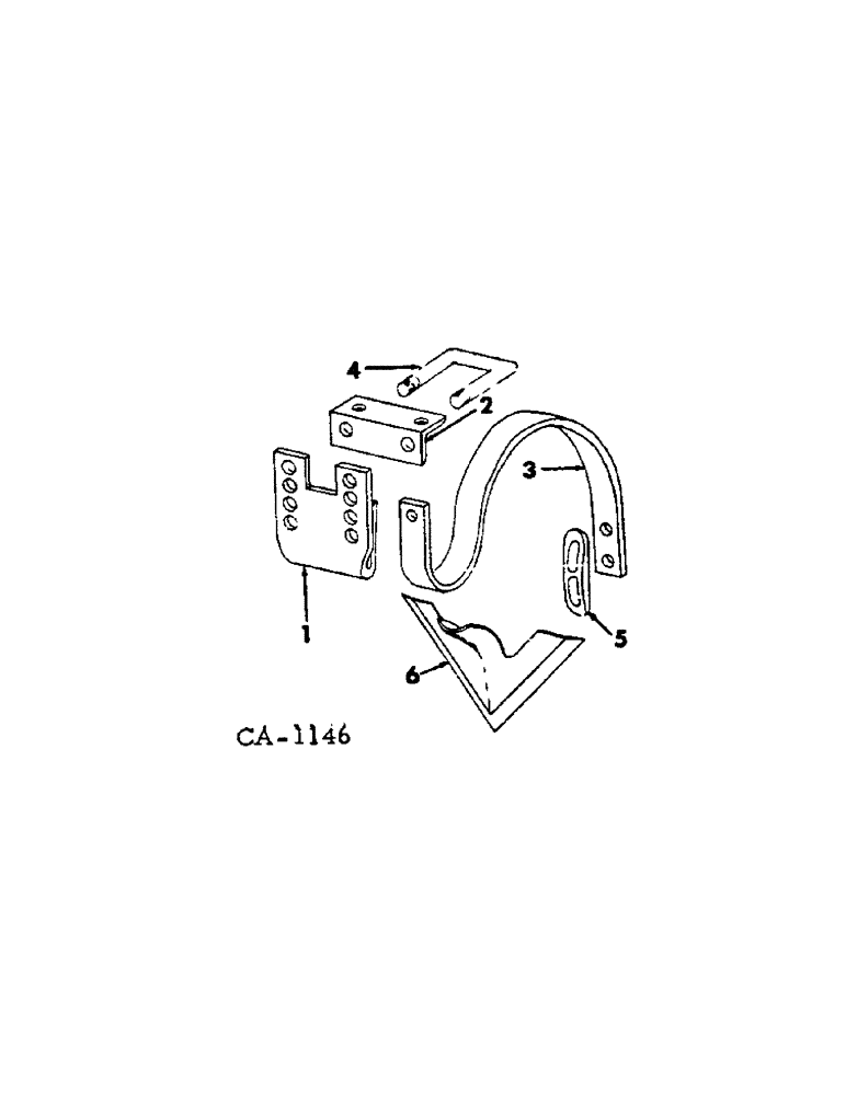 Схема запчастей Case IH 480 - (S-20[A]) - CENTER TOOTH ATTACHMENT, BUILT 1970 AND SINCE 