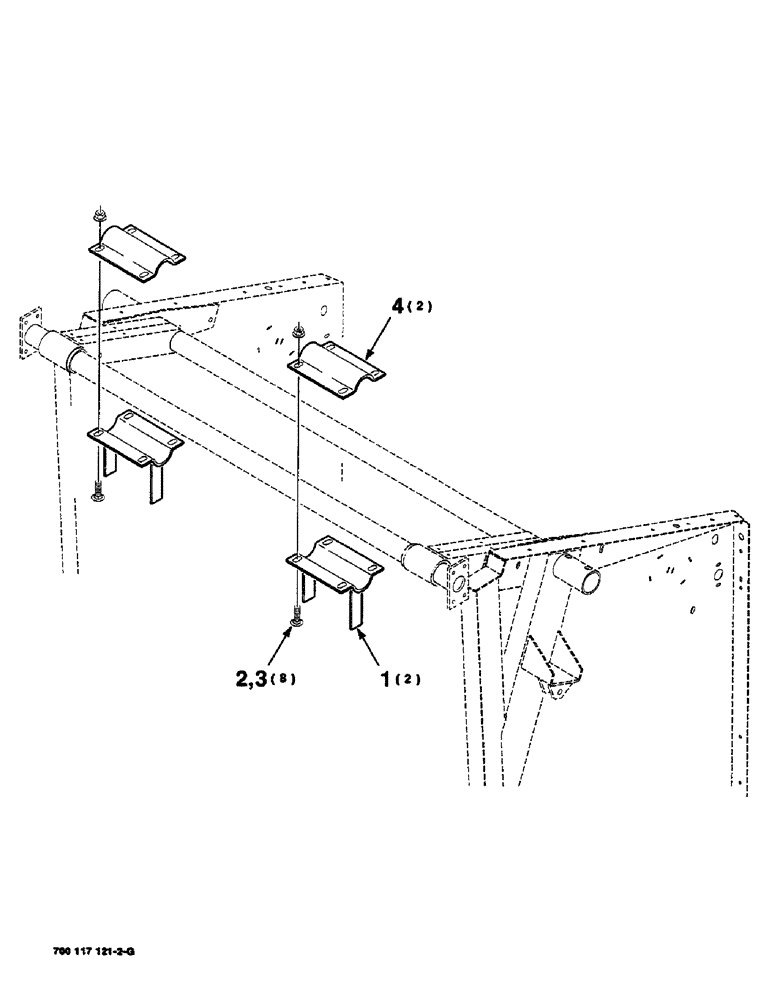 Схема запчастей Case IH 8460 - (7-08) - GUIDE ASSEMBLY, FORMING BELTS (12) - MAIN FRAME