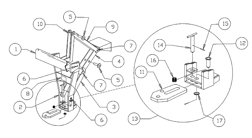 Схема запчастей Case IH PATRIOT XL - (11-003) - TOW HITCH ASSEMBLY Options