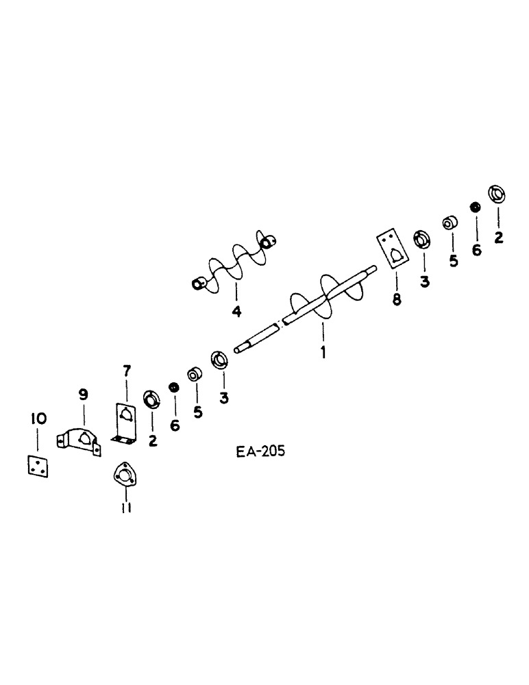 Схема запчастей Case IH 1460 - (17-122) - GRAIN DELIVERY AUGER Mounted Equipment