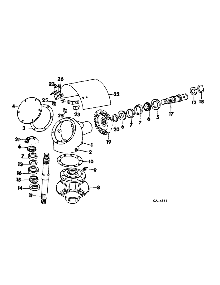 Схема запчастей Case IH 400 - (U-7) - GEAR HOUSING 