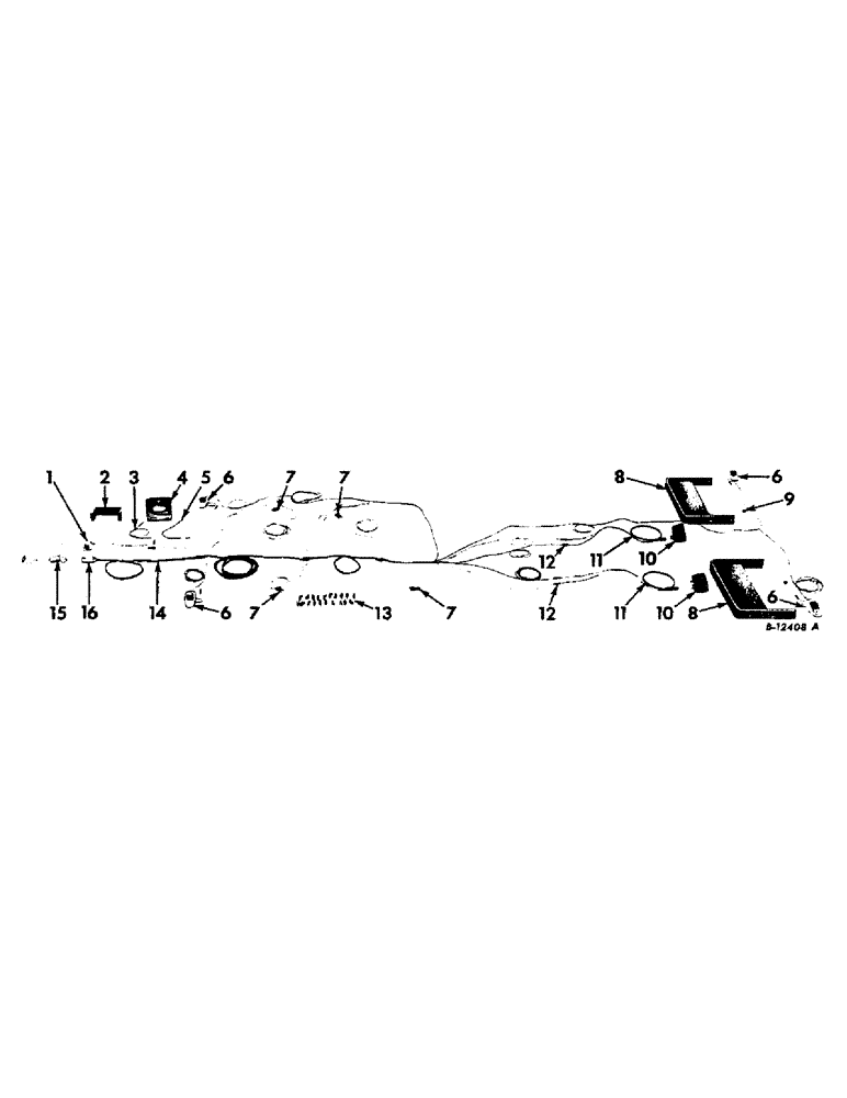 Схема запчастей Case IH VARIOUS - (B-122) - ELECTRIC EQUIPMENT ATTACHMENT, FOR TRAILERS W/ELECTRIC BRAKES 1960 - 1965 