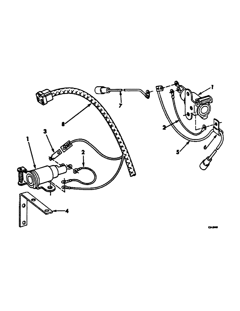 Схема запчастей Case IH 656 - (G-43) - ELECTRICAL SYSTEM, ELECTRIC BREAKAWAY SOCKET (06) - ELECTRICAL SYSTEMS