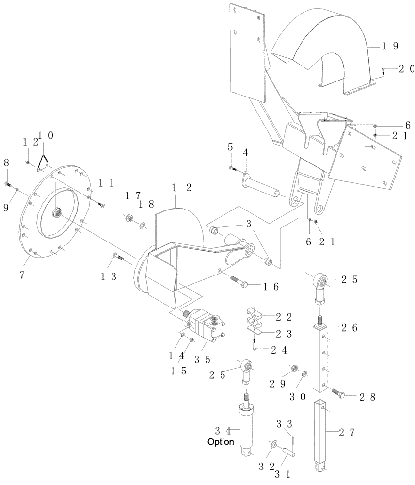 Схема запчастей Case IH A7000 - (A03.06[01]) - Sidetrim Knives (Adjustable) (13) - FEEDER