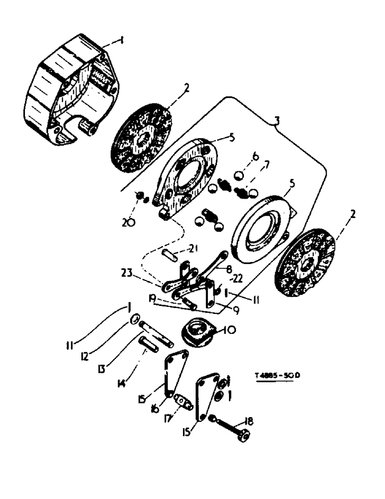 Схема запчастей Case IH 2300 - (4-36) - CHASSIS, DISC BRAKES (12) - CHASSIS