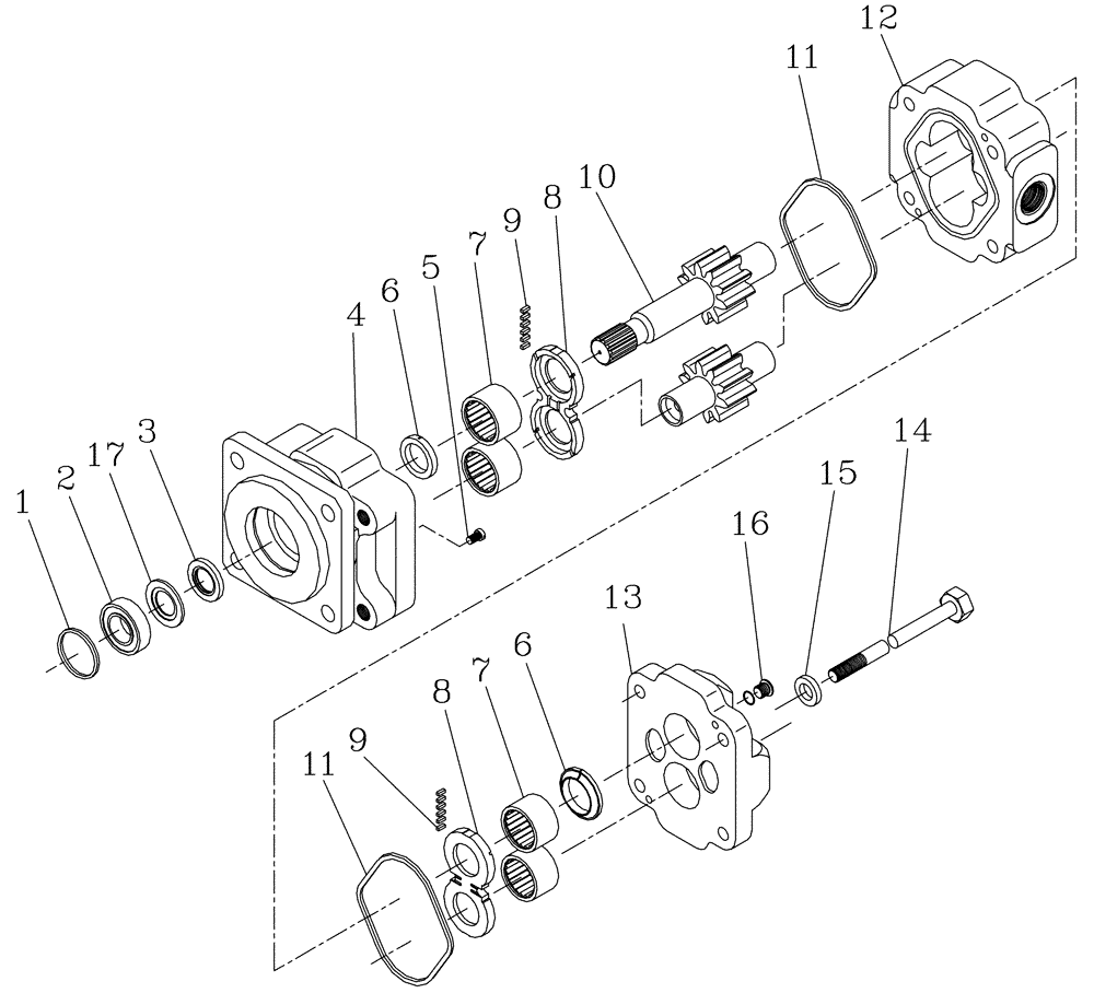 Схема запчастей Case IH 7700 - (B03[13]) - HYDRAULIC MOTOR {M50A} Hydraulic Components & Circuits