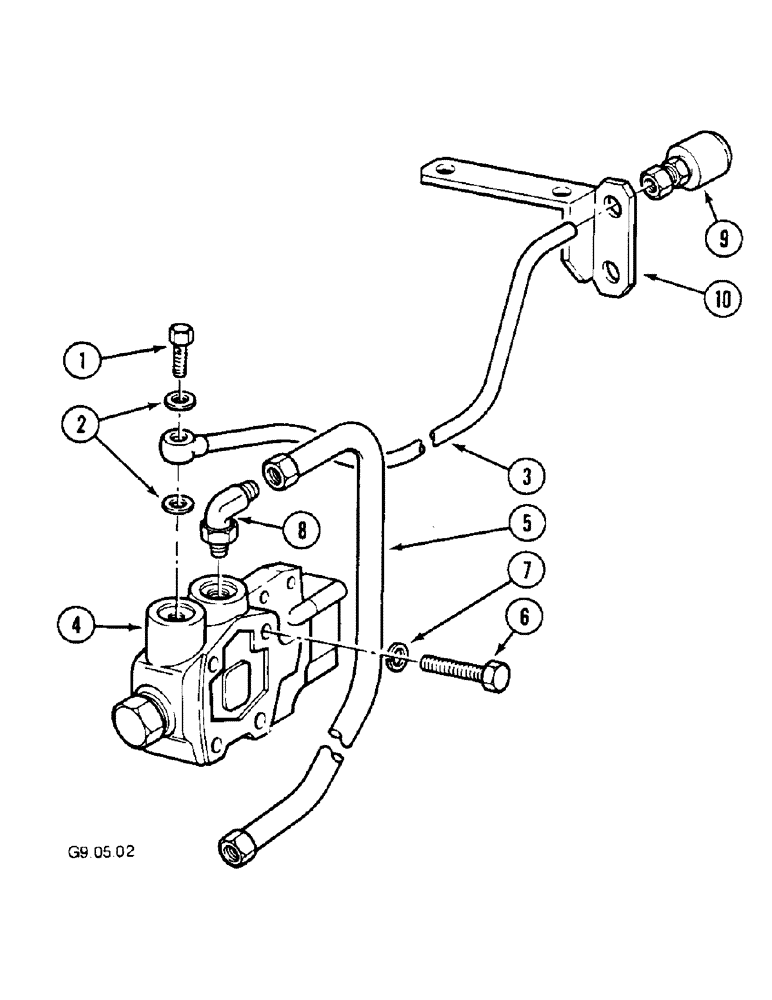 Схема запчастей Case IH 2140 - (8-78) - HYDRAULIC TRAILER BRAKE VALVE (08) - HYDRAULICS