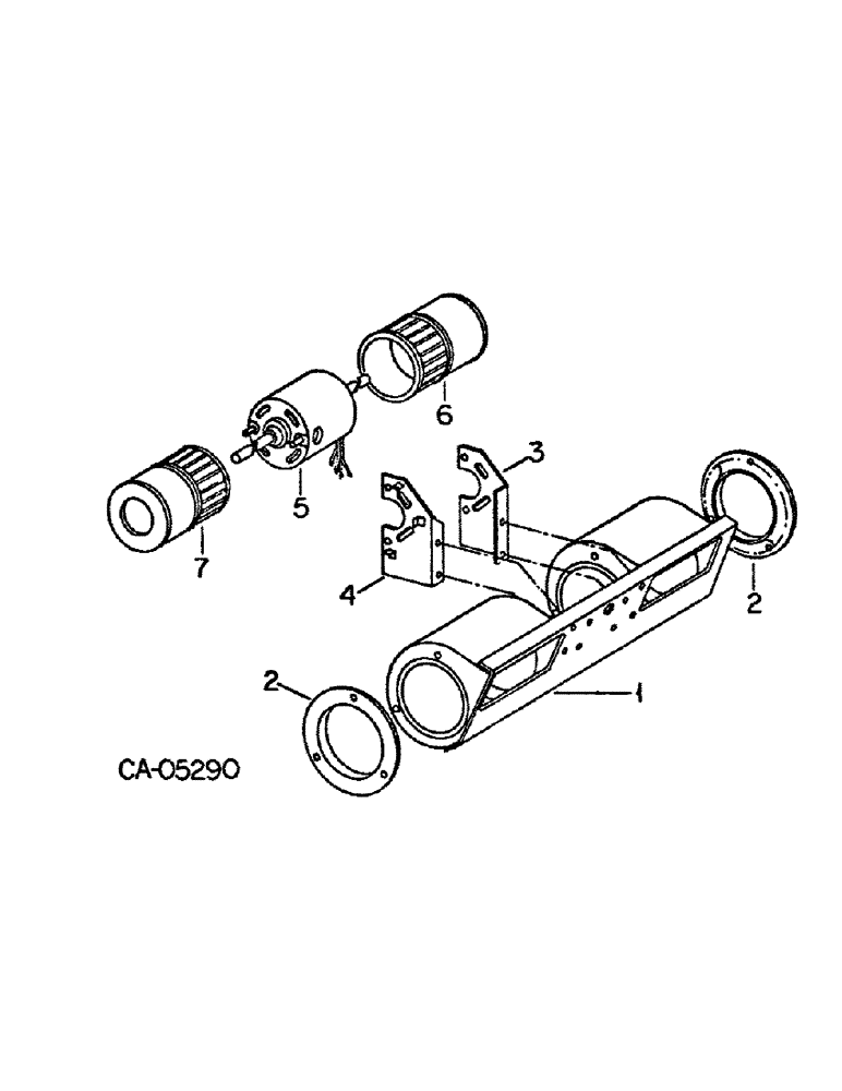 Схема запчастей Case IH 986 - (13-38) - SUPERSTRUCTURE, BLOWER ASSEMBLY, CAB WITH SERIAL NO. 107806 AND BELOW (05) - SUPERSTRUCTURE