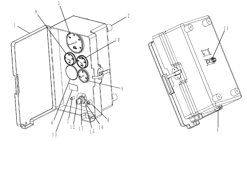 Схема запчастей Case IH P70 - (55.418.01) - INSTRUMENT PANEL (55) - ELECTRICAL SYSTEMS