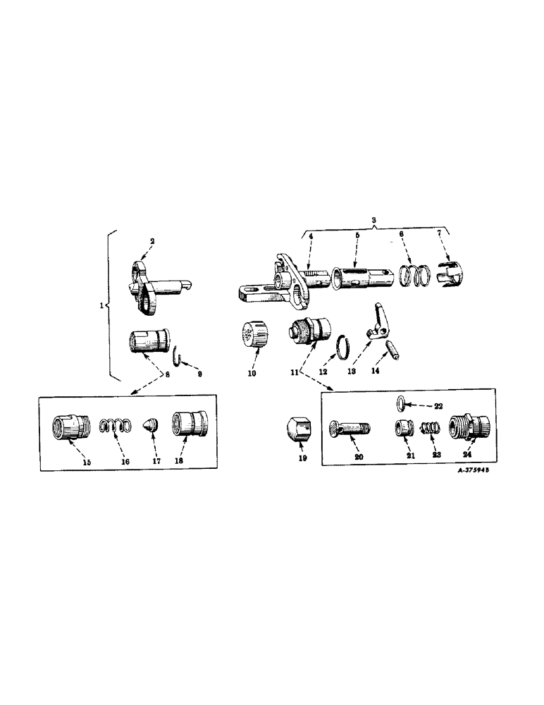 Схема запчастей Case IH SUPER A - (214) - HYDRAULIC SYSTEM, HYDRAULIC EQUIPMENT, SPECIAL, BREAK-AWAY AND SELF-SEALING COUPLING (07) - HYDRAULIC SYSTEM