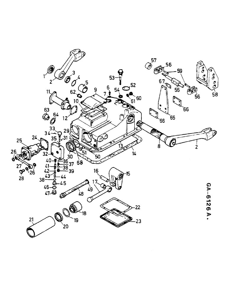 Схема запчастей Case IH 433 - (10-23) - LIFT HOUSING (07) - HYDRAULICS