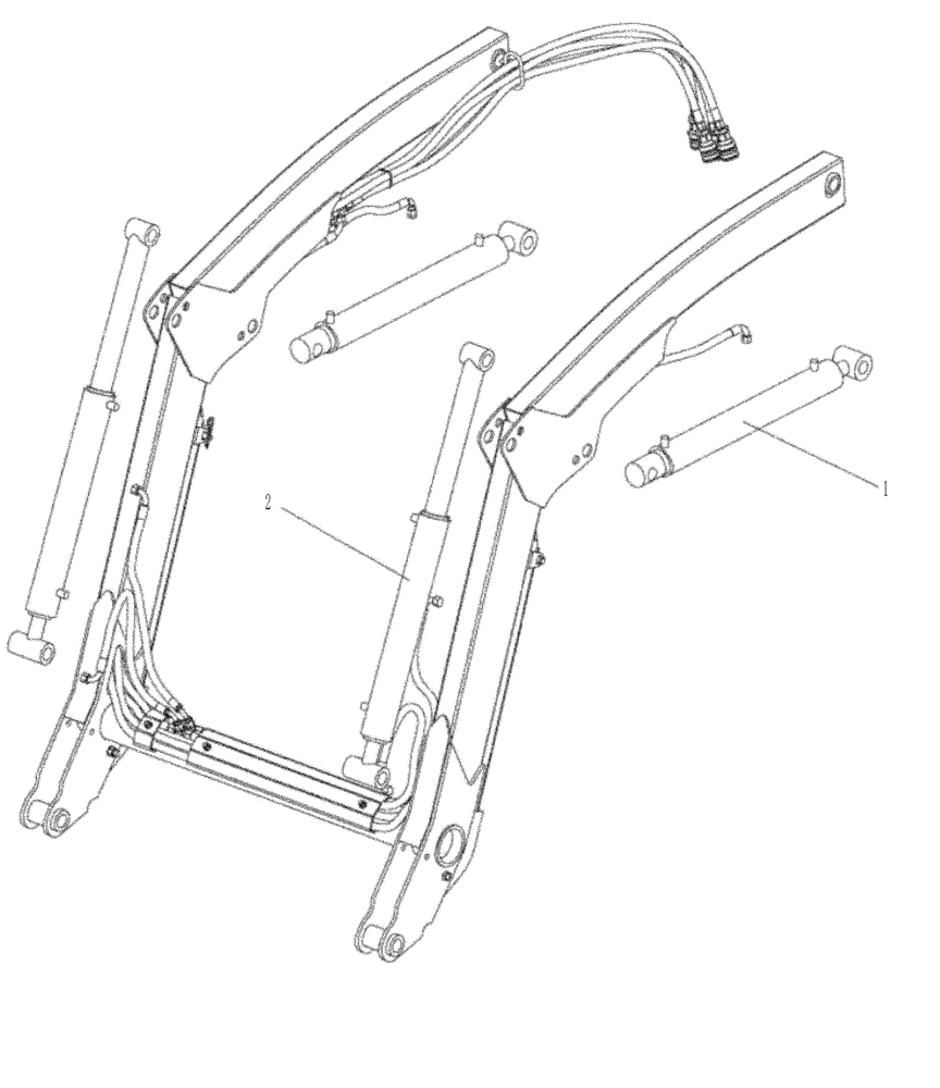 Схема запчастей Case IH L530 - (35.100.AR[01]) - HYDRAULIC CYLINDER, L530 (35) - HYDRAULIC SYSTEMS