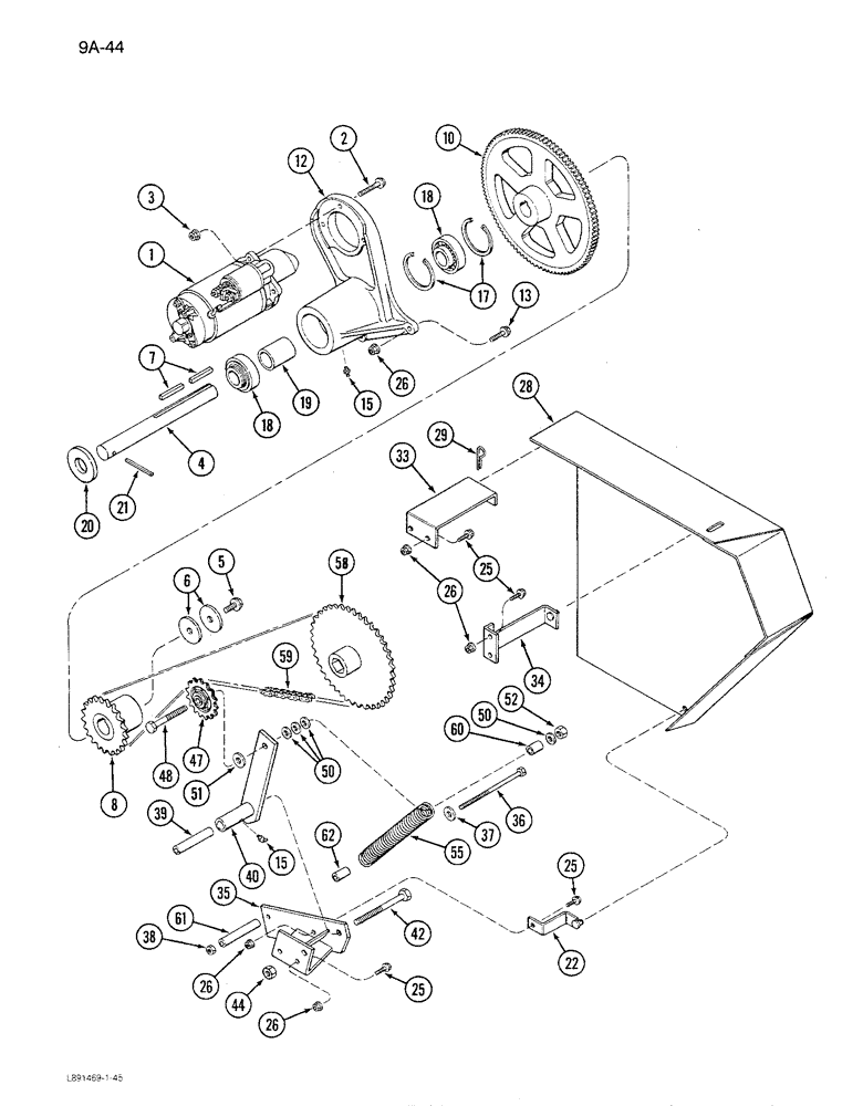 Схема запчастей Case IH 1680 - (9A-44) - FEEDER REVERSER, WITHOUT ROCK TRAP (13) - FEEDER