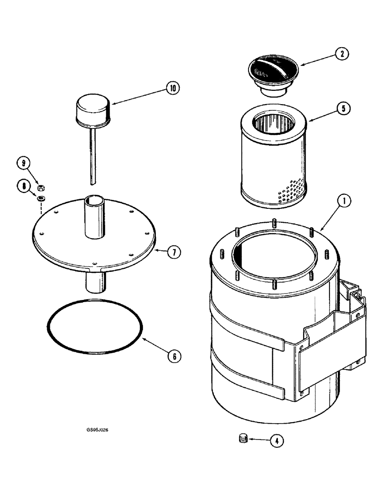 Схема запчастей Case IH 1682 - (8-20) - HYDRAULIC RESERVOIR (07) - HYDRAULICS