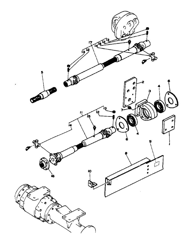 Схема запчастей Case IH 2500 - (07-112A) - PROPELLER SHAFT,  - 4 WHEEL DRIVE - GBEO 1917 G (04) - Drive Train