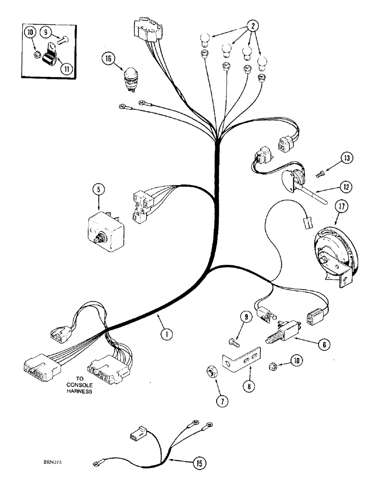 Схема запчастей Case IH 1688 - (4-04) - STEERING COLUMN HARNESS (06) - ELECTRICAL