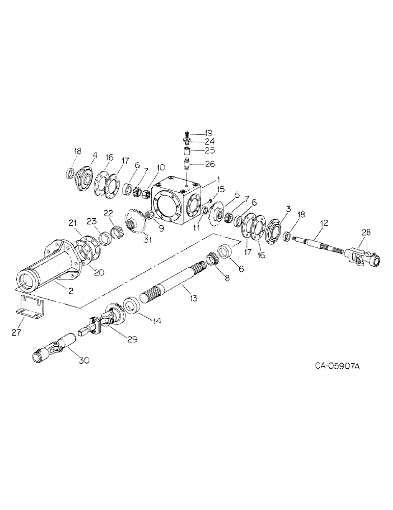 Схема запчастей Case IH 830 - (A-15) - MAIN GEAR CASE, 830 