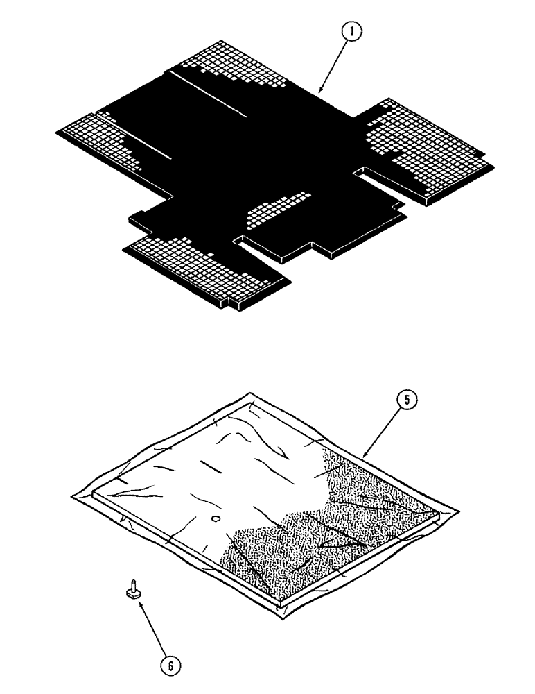 Схема запчастей Case IH 3294 - (9-452) - CAB, FLOOR MATS (09) - CHASSIS/ATTACHMENTS