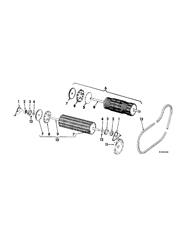 Схема запчастей Case IH 15 - (B-05) - DRIVE ROLLS AND ENGINE DRIVE BELT 