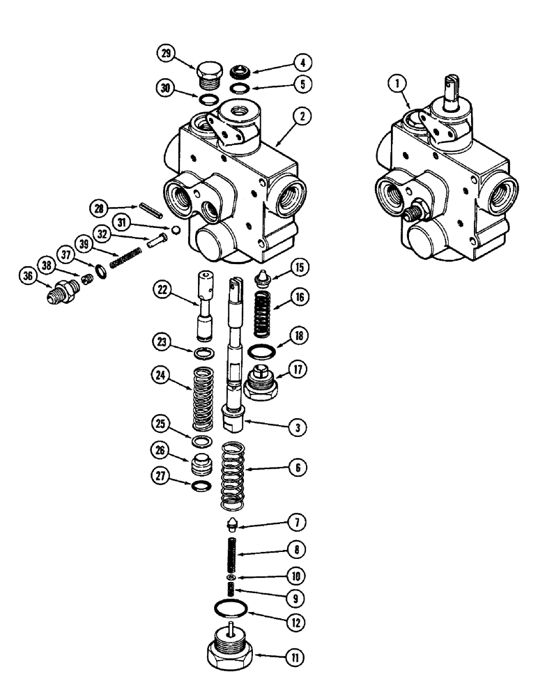 Схема запчастей Case IH 3294 - (6-226) - PTO CONTROL VALVE ASSEMBLY (06) - POWER TRAIN