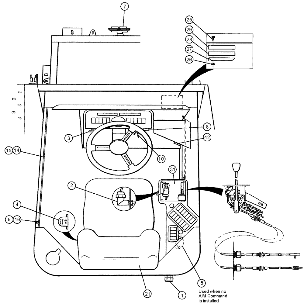 Схема запчастей Case IH 3185 - (01-002) - CONTROLS, ELECTRICAL Cab Interior