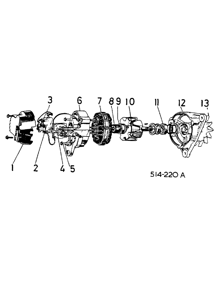 Схема запчастей Case IH 454 - (08-14) - ALTERNATOR (06) - ELECTRICAL