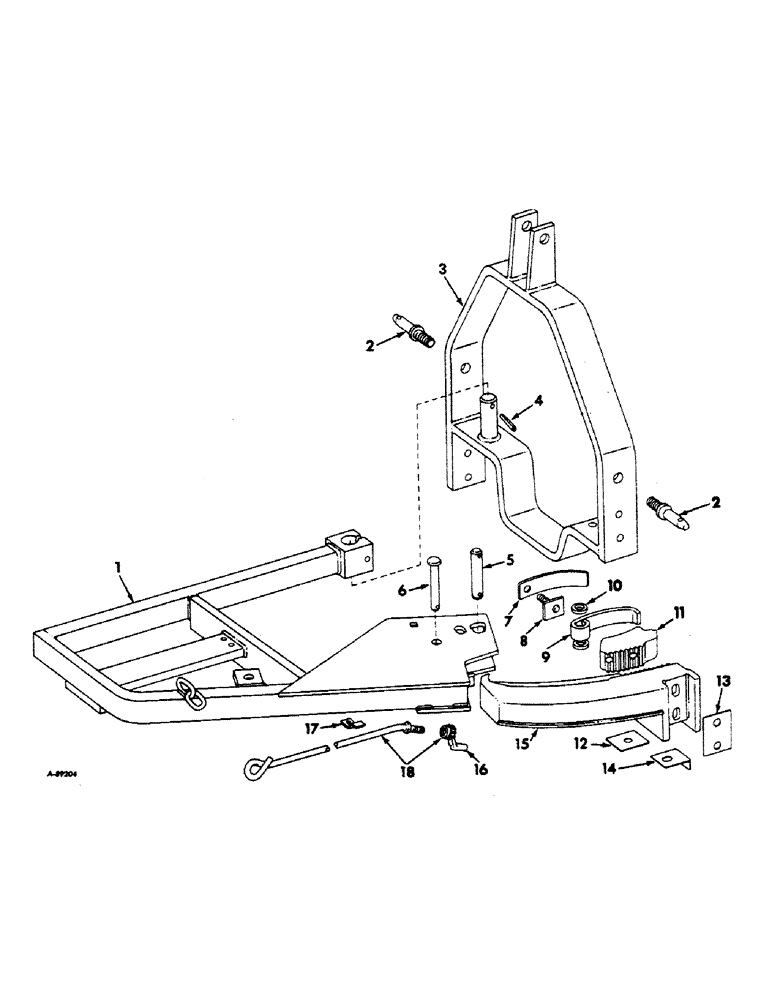 Схема запчастей Case IH 230 - (J-03) - MAIN FRAME, HITCH AND RELATED PARTS 