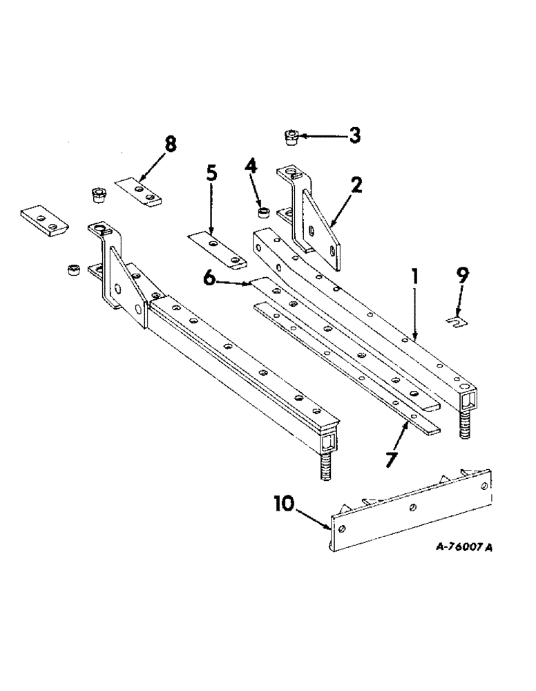 Схема запчастей Case IH 620N - (J-23) - WEED KNIFE ATTACHMENT (58) - ATTACHMENTS/HEADERS