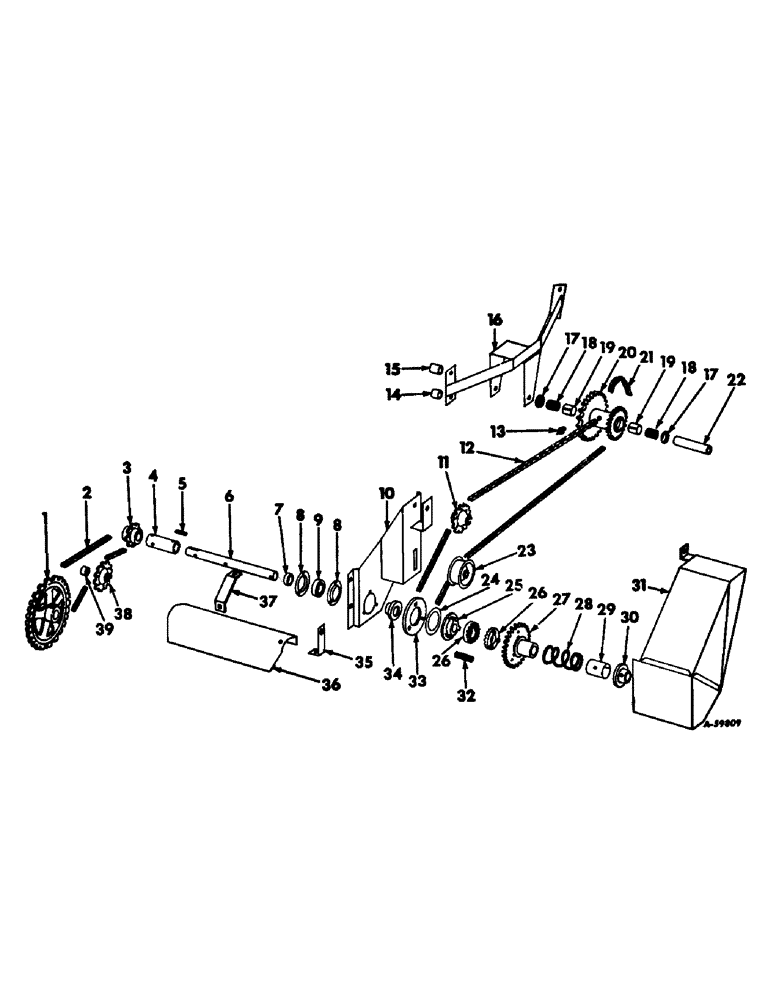 Схема запчастей Case IH 503 - (294) - WINDROW PICKUP DRIVE, ROTARY TYPE (58) - ATTACHMENTS/HEADERS