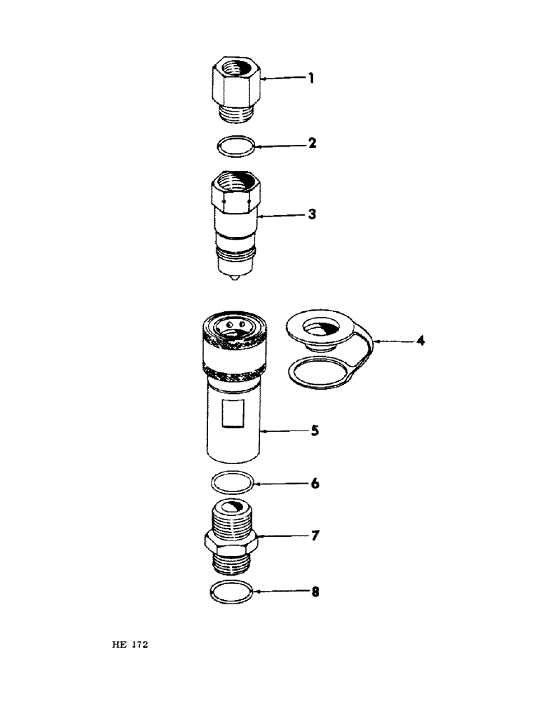 Схема запчастей Case IH 1501 - (A-35) - HYDRAULIC QUICK DISCONNECT COUPLER ATTACHMENT 