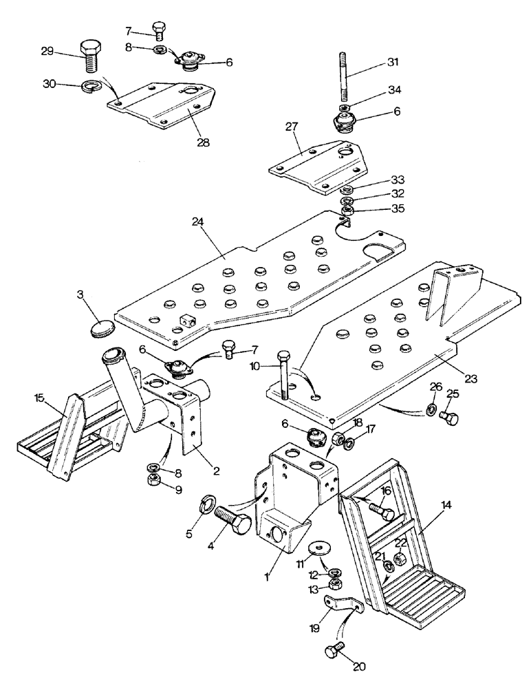 Схема запчастей Case IH 1690 - (N03-1) - MOUNTINGS AND STEPS, LOW PROFILE MODEL (08) - SHEET METAL