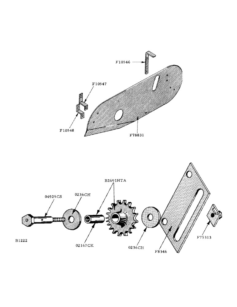 Схема запчастей Case IH 800 - (033) - REEL AND AUGER GUARD ATTACHMENT (58) - ATTACHMENTS/HEADERS