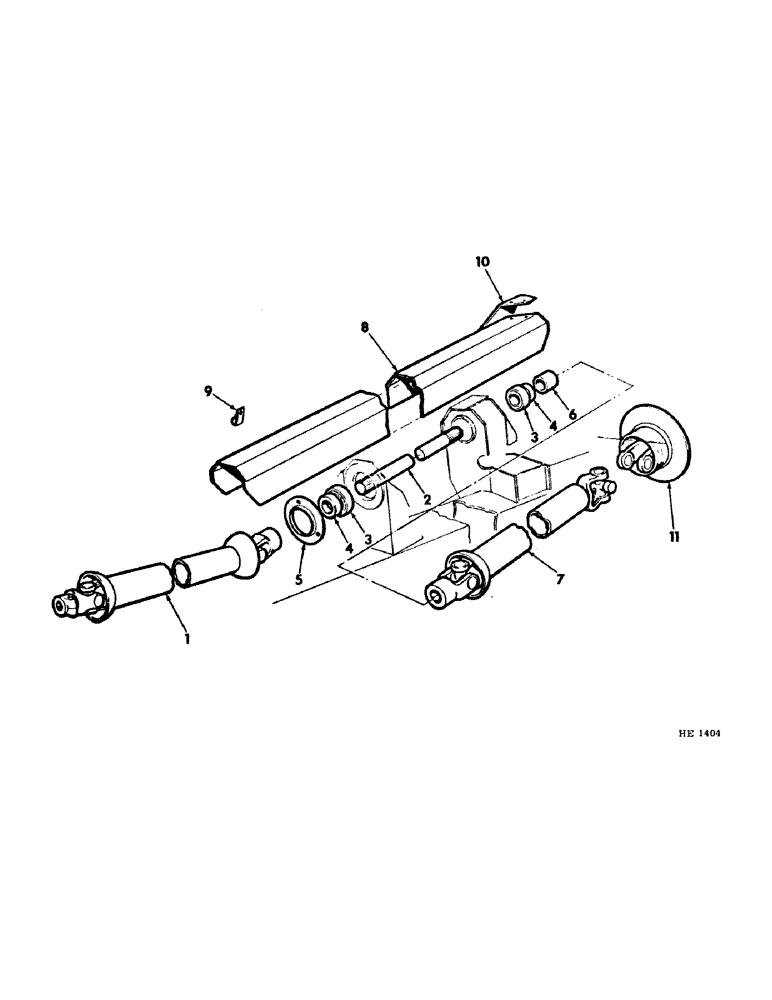 Схема запчастей Case IH 1290 - (06) - FRONT POWER TAKE-OFF DRIVE AND SHIELD 