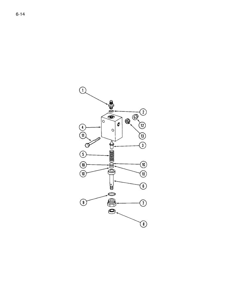 Схема запчастей Case IH 1844 - (6-14) - FOOT-N-INCH VALVE (03) - POWER TRAIN