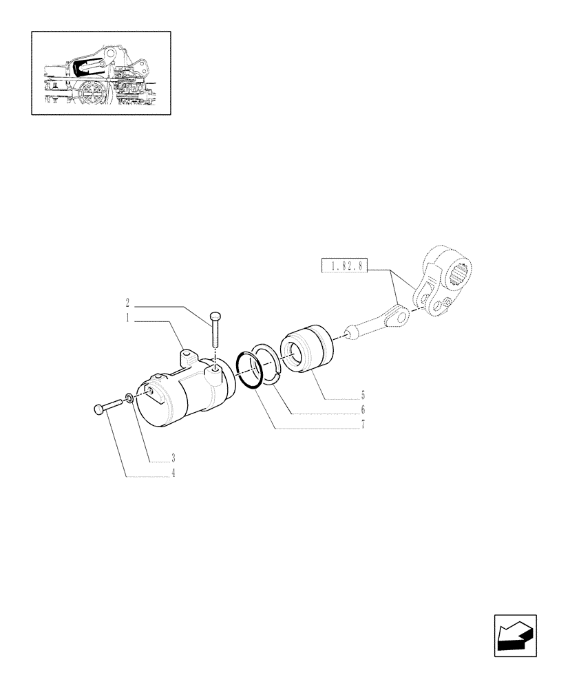 Схема запчастей Case IH JX1075N - (1.82.6) - CYLINDERS AND PISTONS (07) - HYDRAULIC SYSTEM