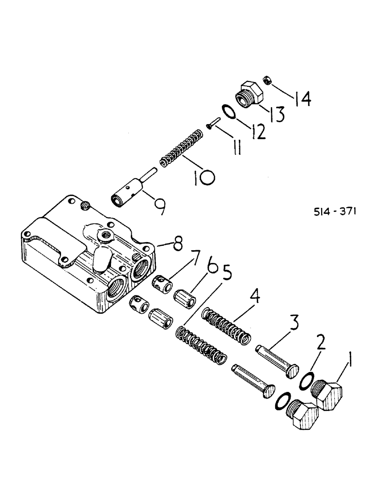 Схема запчастей Case IH 684 - (07-024) - MULTIPLE CONTROL VALVE (04) - Drive Train